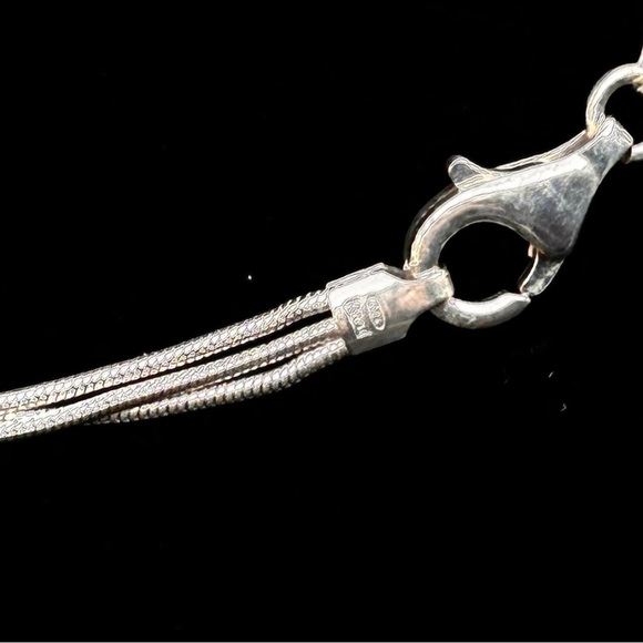 Silpada Thoreau Necklace Three strand .925 Silver - Picture 4 of 5